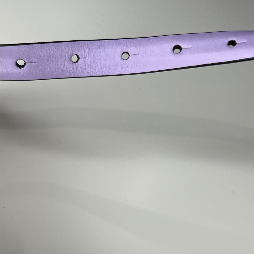 Moschino Pastel Purple and Gold Women's Belt - Picture 5 of 10